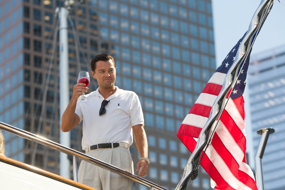 Leonardo DiCaprio in The Wolf of Wolf Street
