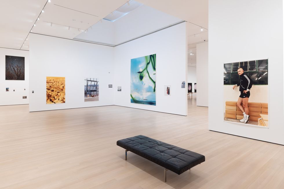 installation view of wolfgang tillmans to look without fear, on view at the museum of modern art