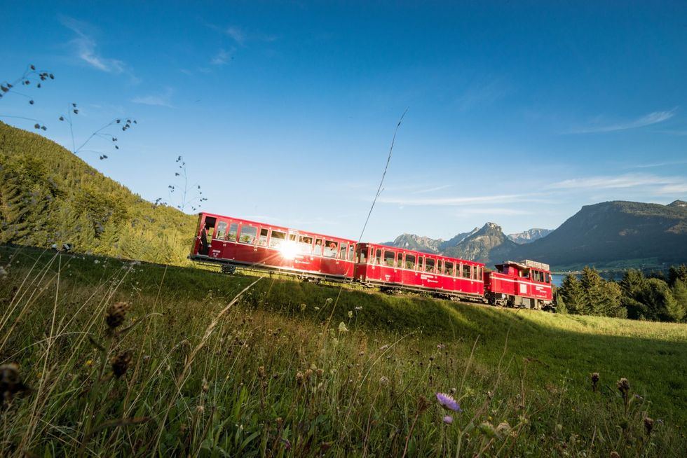 De Schafbergbahn is de steilste tandspoorweg van Oostenrijk
