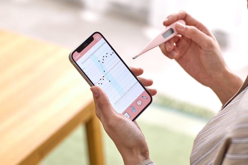 woman checking temperature