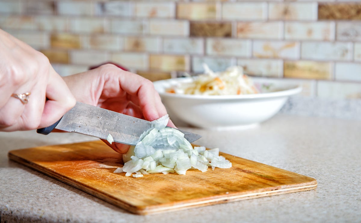 Truco para Picar Cebolla y Cortar Pimiento 