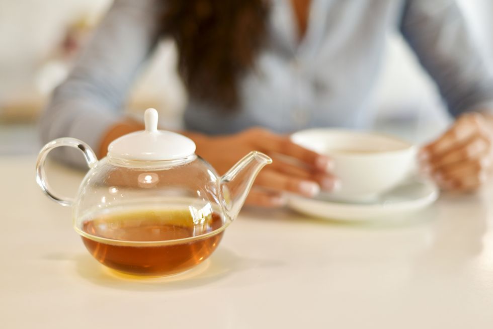 woman drinking tea, tea time