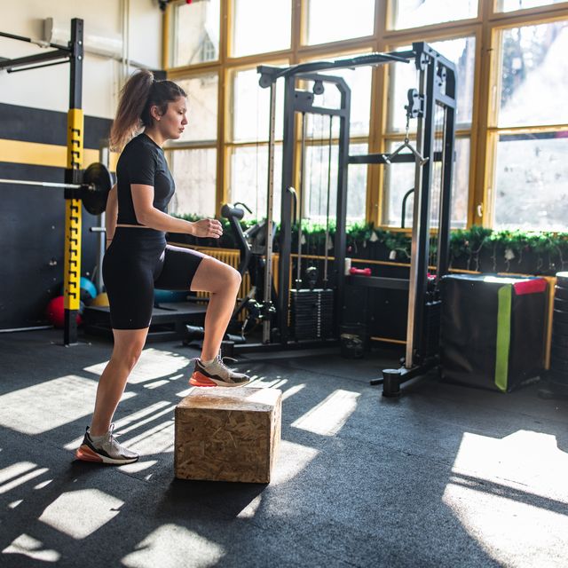 woman exercising in gym