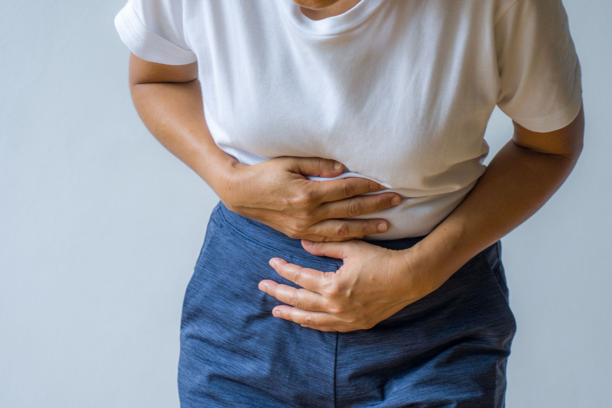 Premium Photo  Woman suffering from stomach pain. young woman