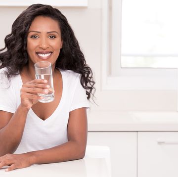 woman healthy drinking