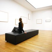 woman in gallery