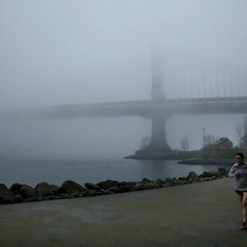 Fog Envelops New York City As Unusually Warm Weather Continues Fog Envelops New York City As Unusually Warm Weather Continues