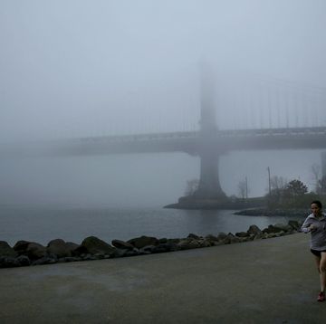 fog envelops new york city as unusually warm weather continues