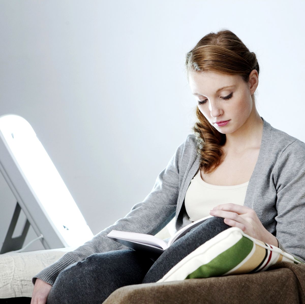 Woman light therapy