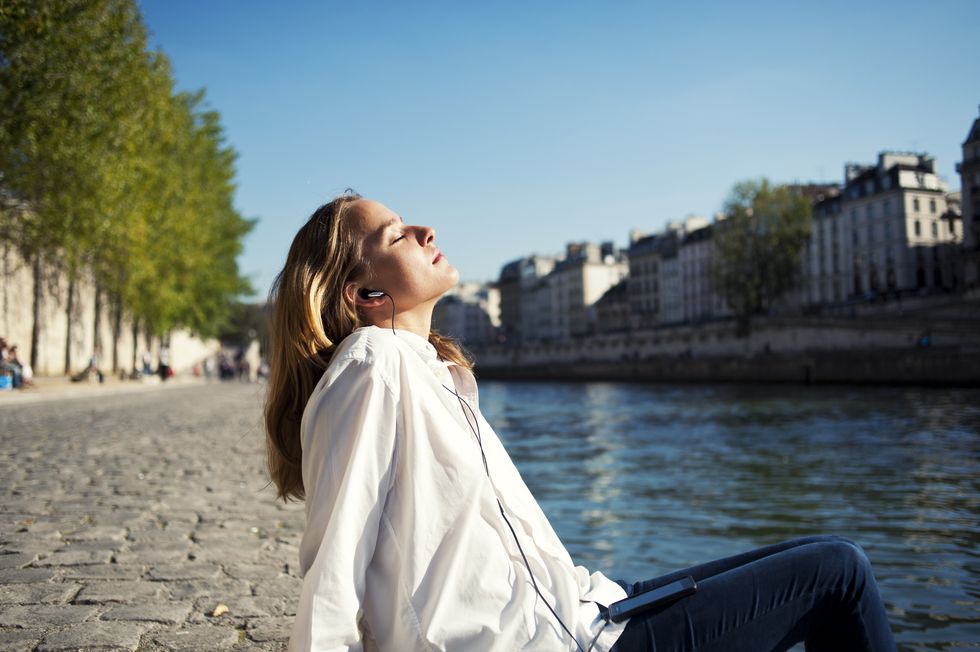 woman relaxing