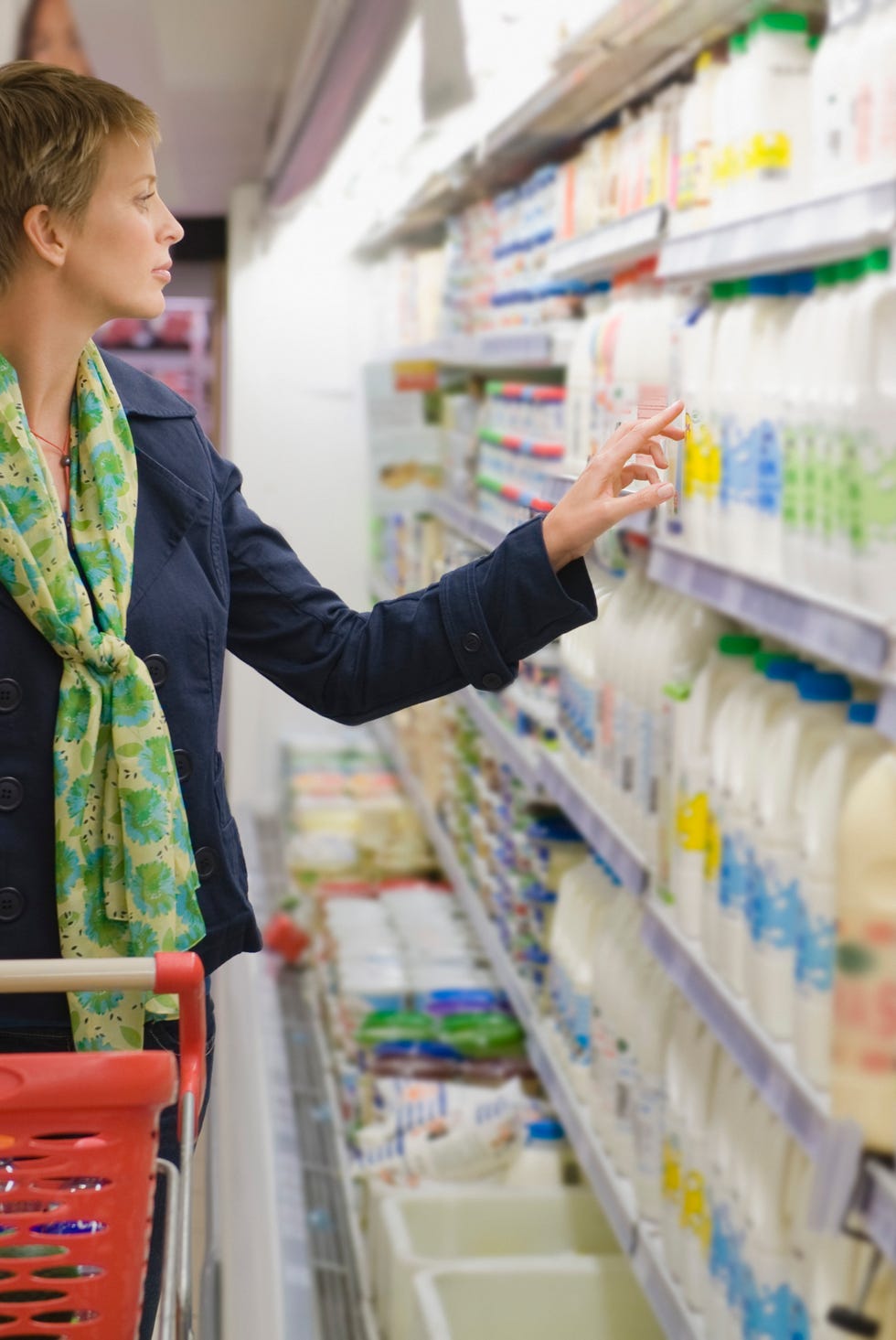 woman shopping in a supermarket