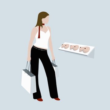 A woman shopping