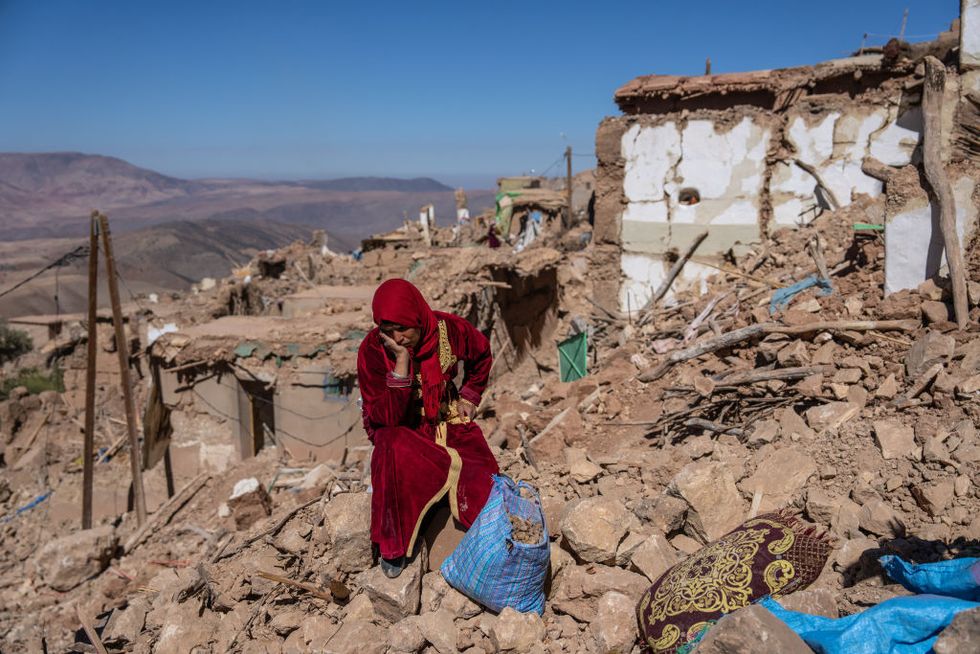 marocco terremoto donne