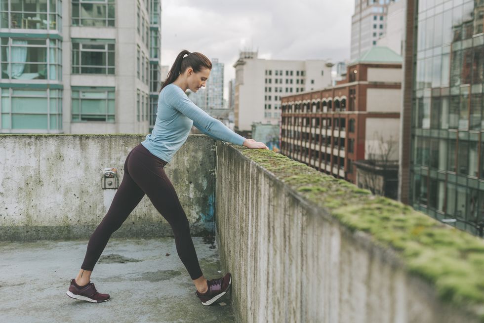 standing calf stretch