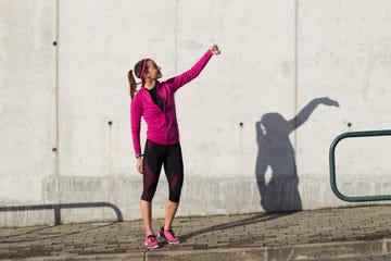 Woman taking selfie