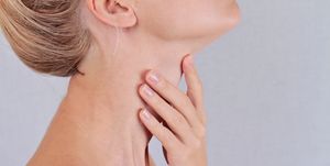 woman thyroid gland control