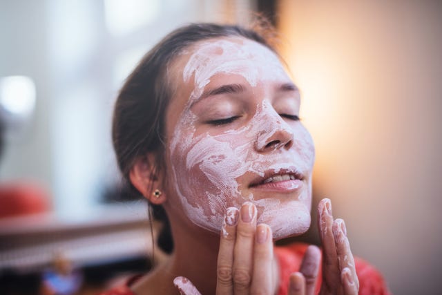 pink clay mask