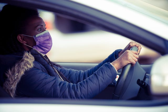 coronavirus driving car mot