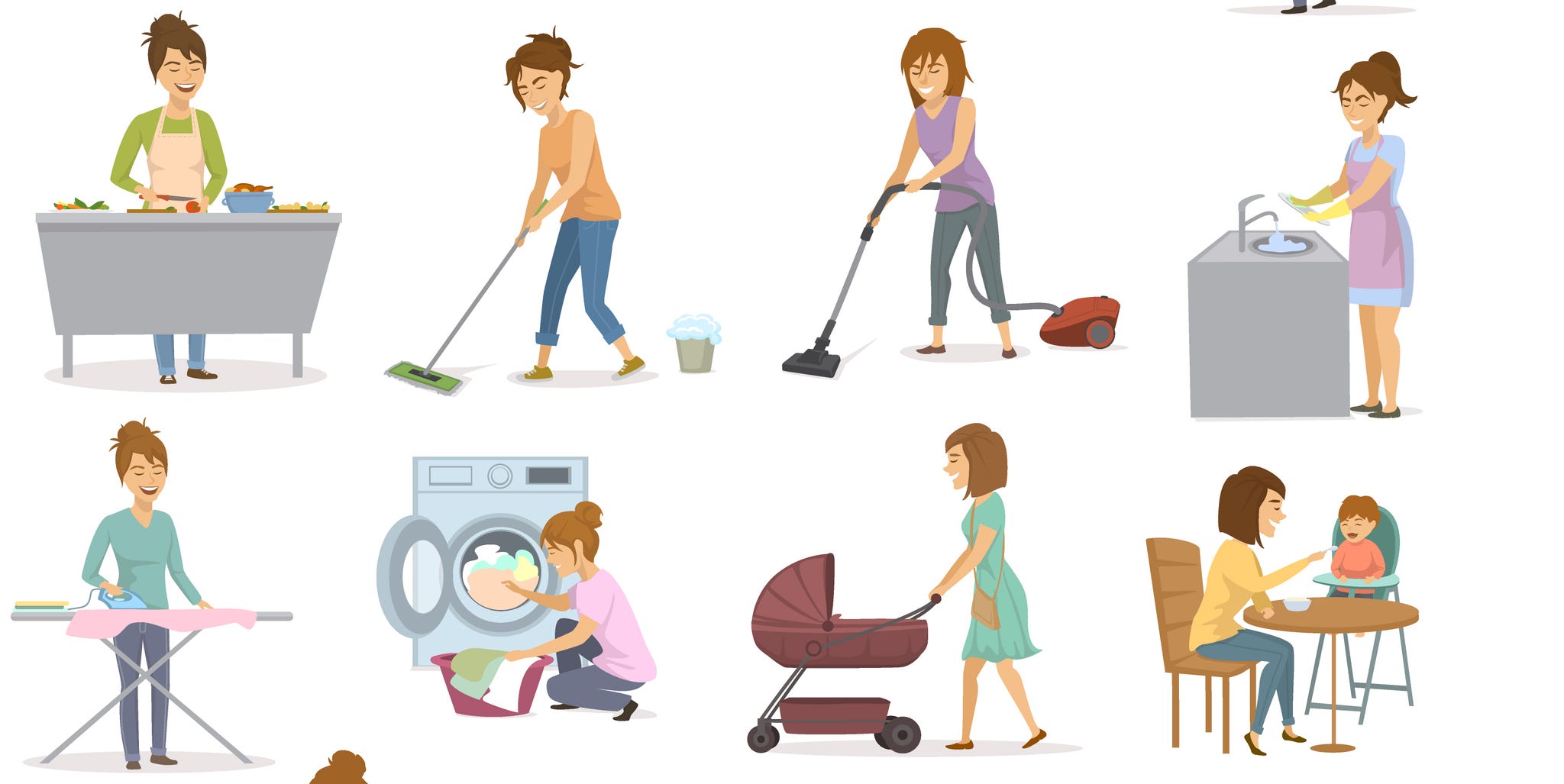 Doing household chores - how to burn calories