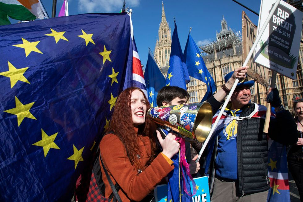 Anti Brexit Protest In Westminster