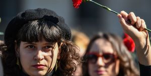 protesta violencia de genero en rumania