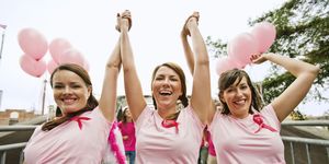 Women run in breast cancer marathon