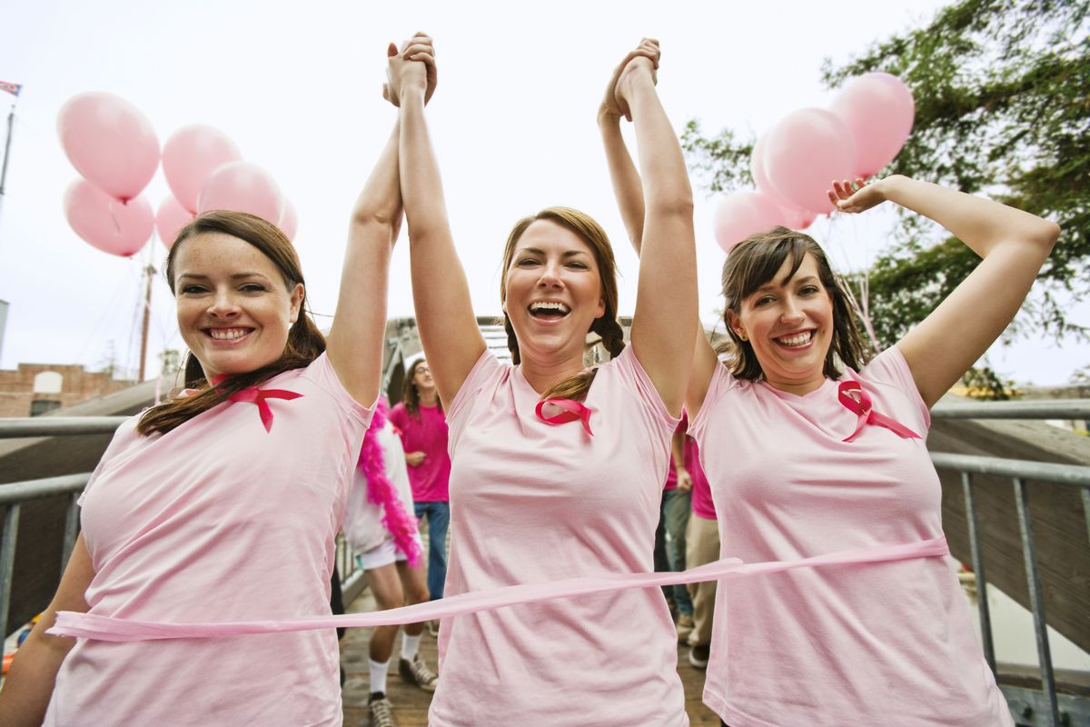Women run in breast cancer marathon