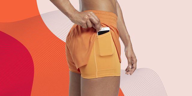 Double-Layer Womens Running Shorts