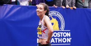 womens elite pro finish line at the boston marathon 2023