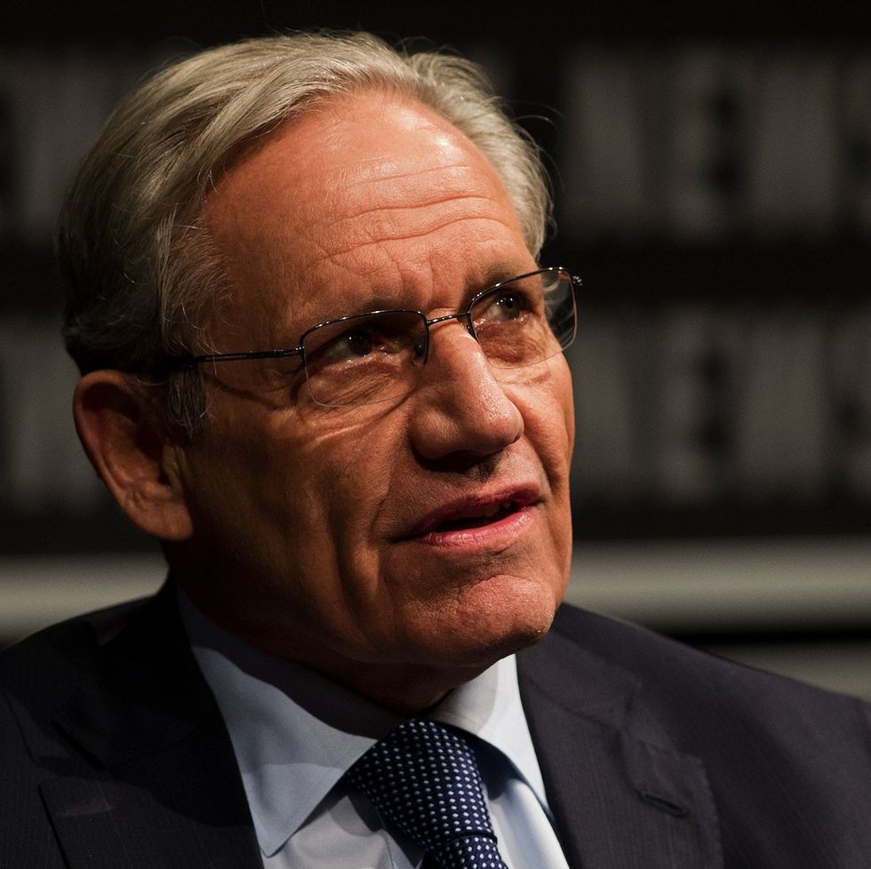 associate editor of the washington post bob woodward speaks at the newseum during an event marking the 40th anniversary of watergate at the newseum in washington, dc june 13, 2012  nearly four decades after the infamous watergate break in, woodward and carl bernstein, the reporters who broke the story have concluded that then president richard nixon was "far worse" than they thought  nixon resigned in august 1974 for his administration's role in a june 17, 1972, burglary of the democratic national committee headquarters at the watergate complex in the us capital and the subsequent cover up he became the only american president ever to resign the office          afp photojim watson        photo credit should read jim watsonafpgettyimages
