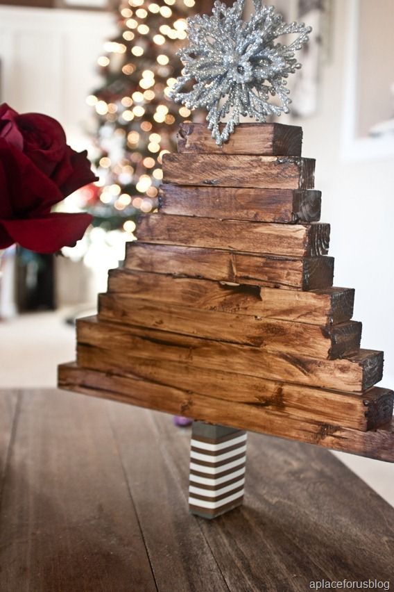 30 Best Christmas Wood Crafts - DIY Holiday Wood Decorations