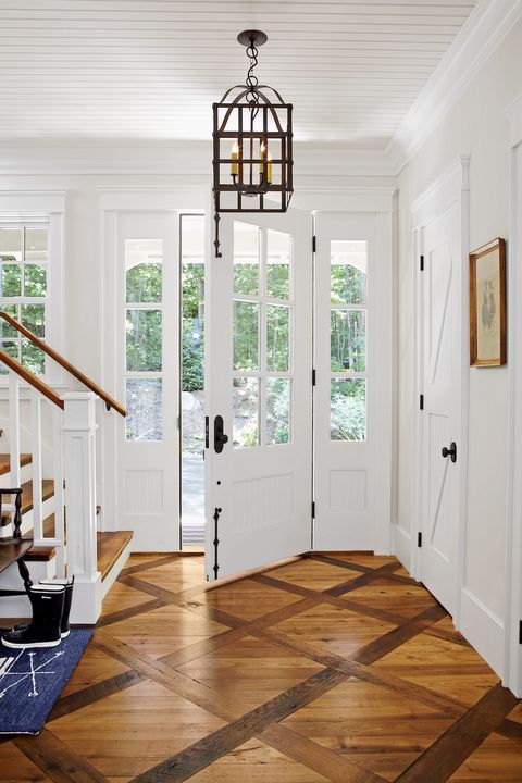 wood floors entryway design ideas