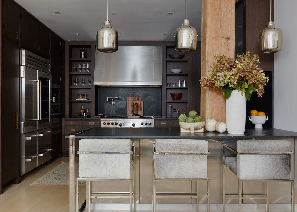 modern black kitchen