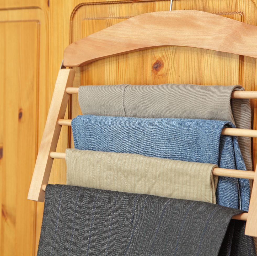 wooden ,multi trouser hanger