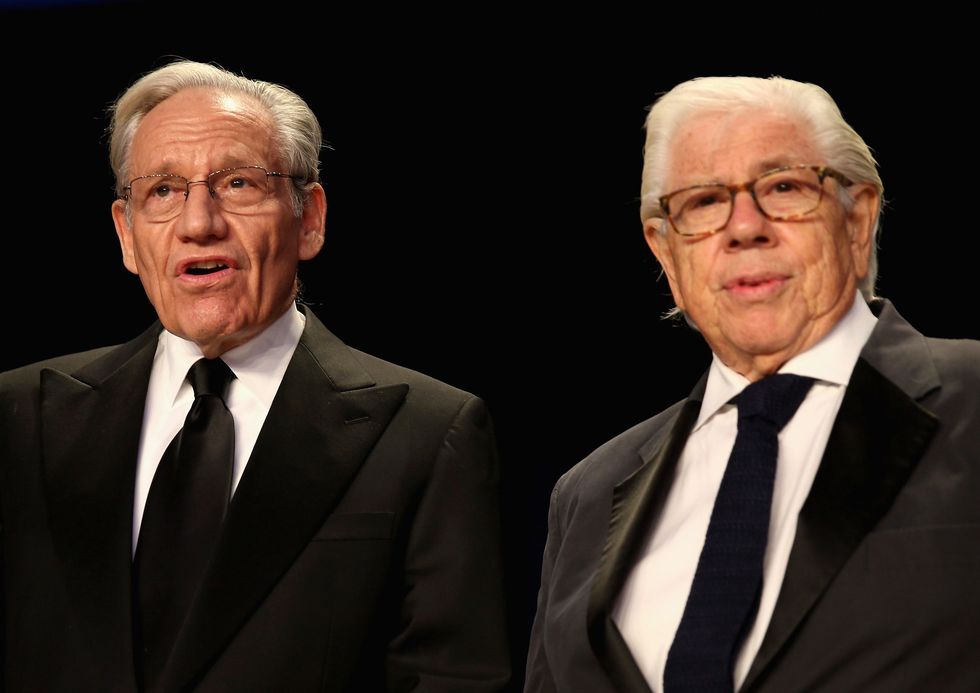 ​Bob Woodward and Carl Bernstein at the 2017 White House Correspondents Dinner