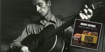 woody guthrie, woody at home