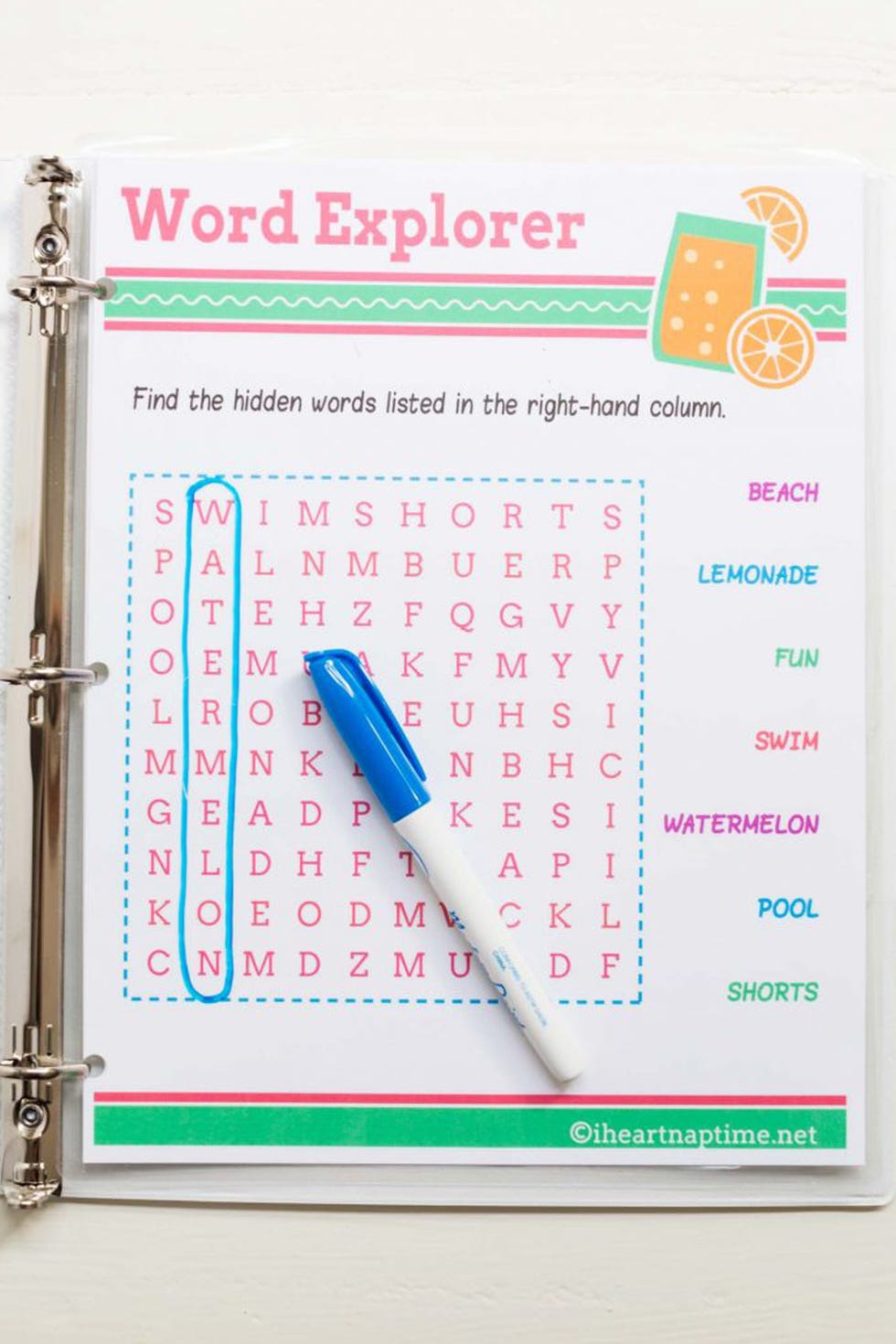 Road Trip Games - Word Search