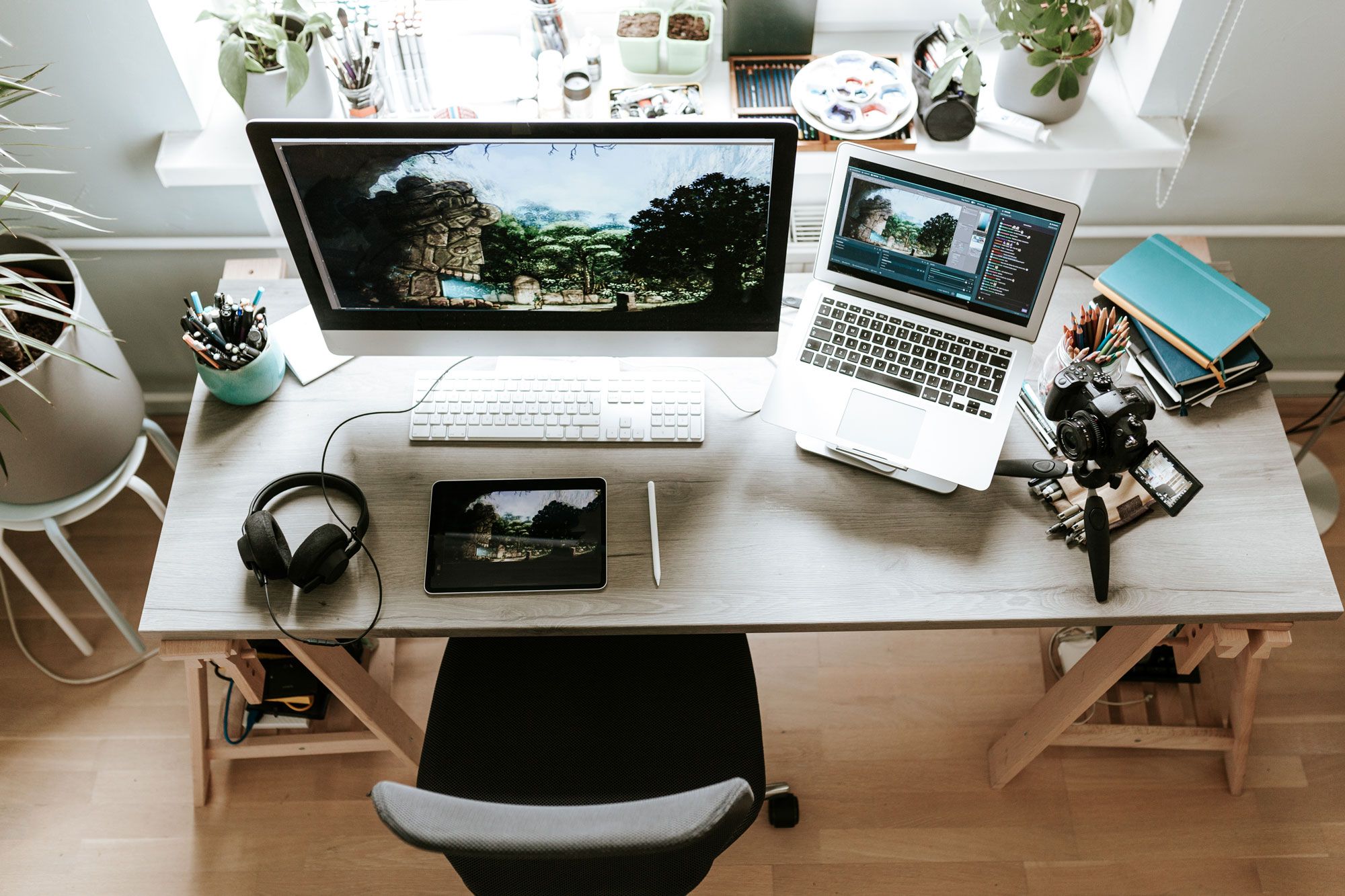 My Work From Home Standing Desk Setup & Essentials - Traveling