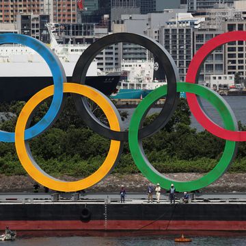 giant olympic rings removal after tokyo olympic games