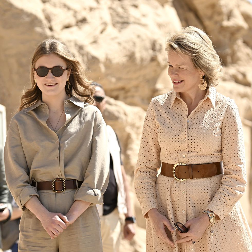 working visit of queen mathilde and princess elisabeth to egypt day 2