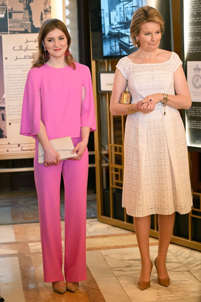 working visit of queen mathilde and princess elisabeth to egypt day 1