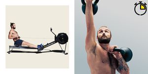 Exercise equipment, Weights, Shoulder, Arm, Physical fitness, Abdomen, Chest, Muscle, Leg, Barbell, 