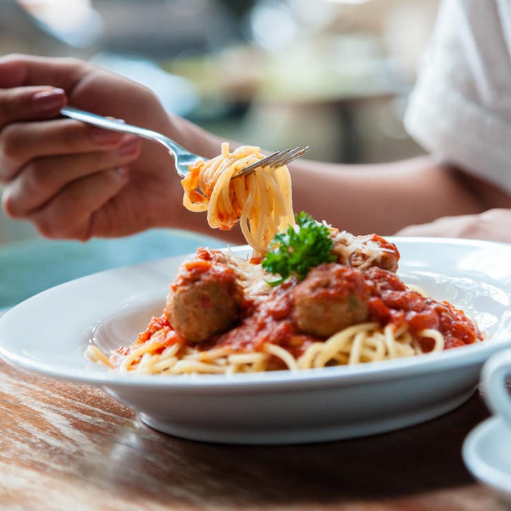 a plate of spaghetti