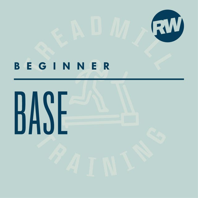 training program graphic for beginners focused on treadmill workouts