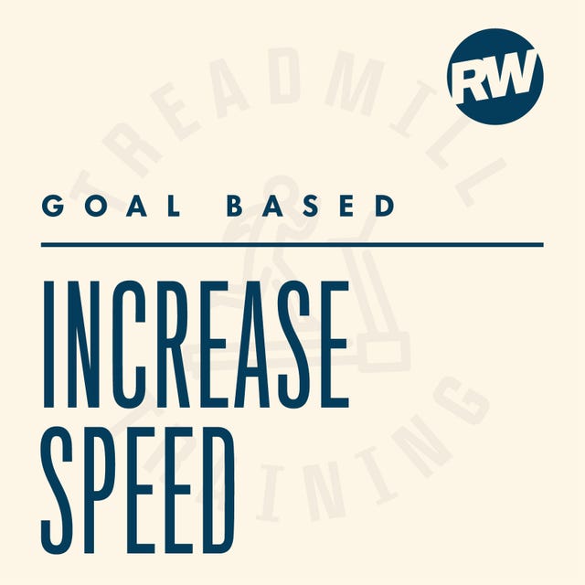 graphic promoting a goalbased approach to increasing speed
