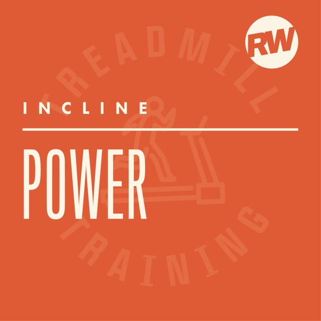 information graphic related to treadmill training focused on incline power