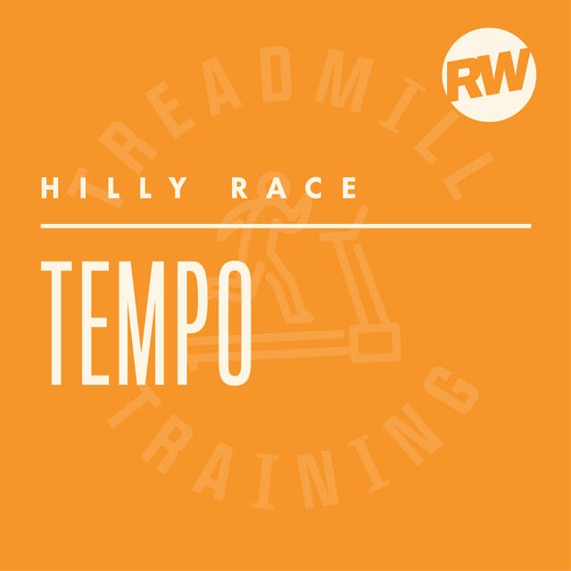 training schedule for a hilly race with a focus on tempo