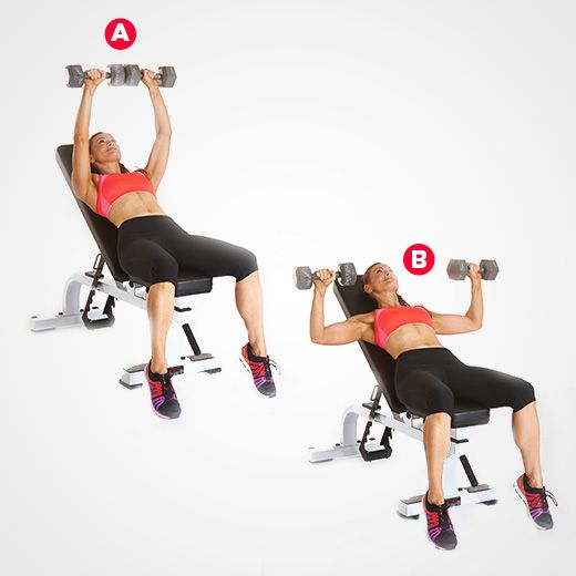 Incline Dumbbell Bench Press - Chest Exercise for Gym 