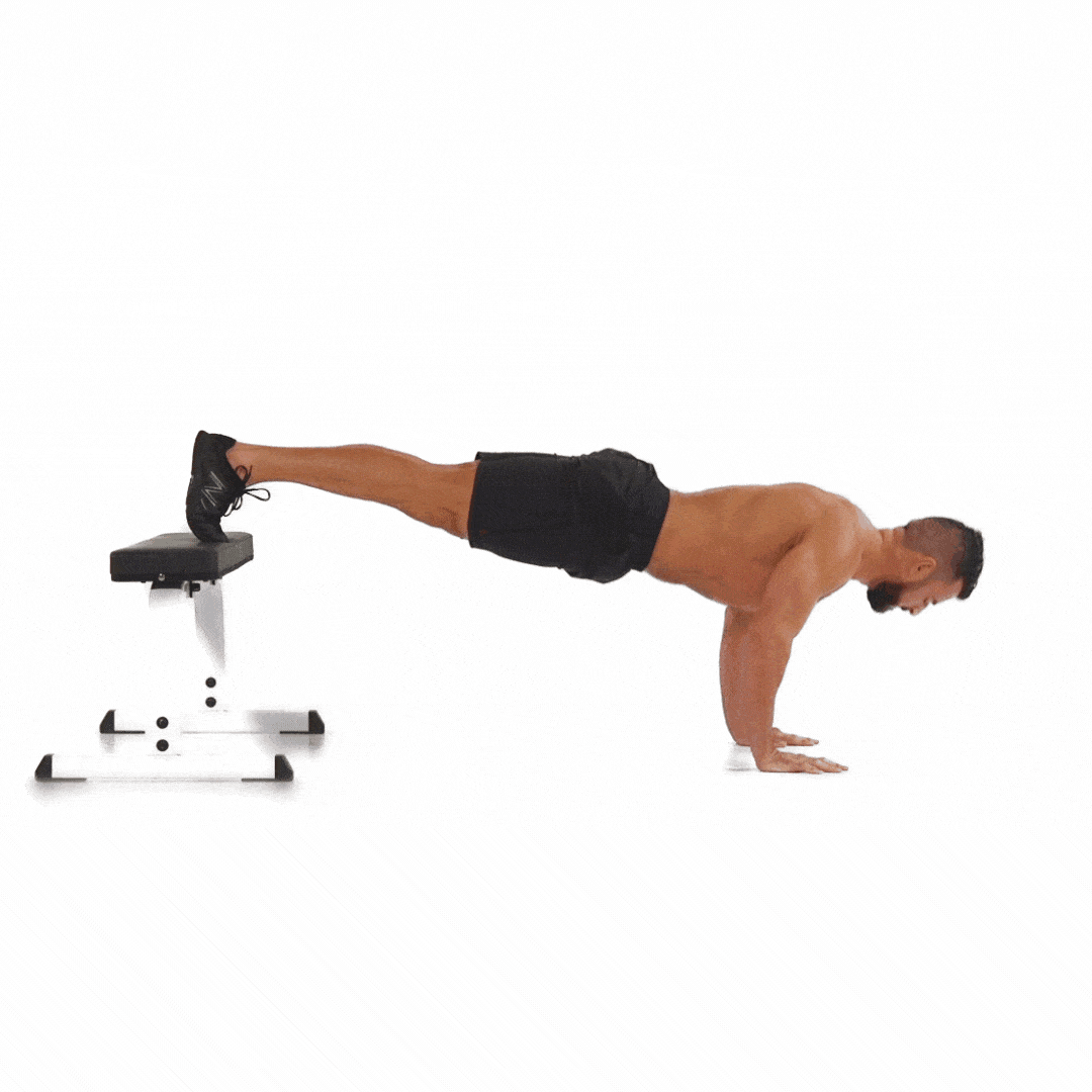 Feet Elevated Pushup