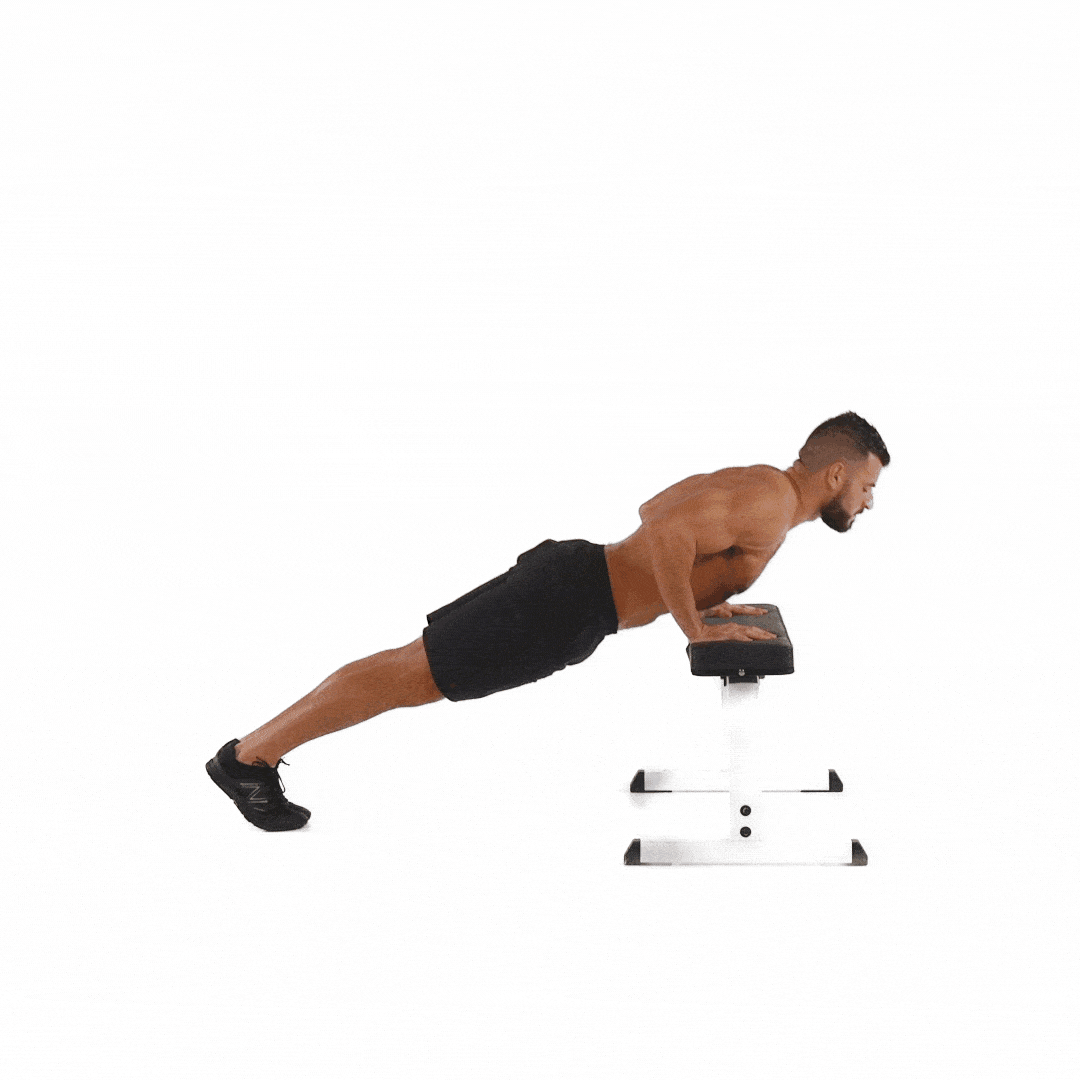 hands elevated pushup